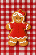 3 inch Gingerbread Girl Metal Cookie Cutter ideal for baking festive cookies with a cheerful gingerbread girl design.