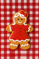 3 inch Gingerbread Girl Metal Cookie Cutter ideal for baking festive cookies with a cheerful gingerbread girl design.