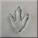 4 inch Dinosaur Foot Print Metal Cookie Cutter