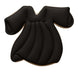 4.5 inch Graduation Gown Metal Cookie Cutter shaped like a black graduation gown for themed baking.
