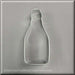 5.5 inch Champagne Bottle Metal Cookie Cutter
