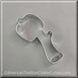 4 inch Marshmallow on a Stick Metal Cookie Cutter