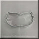 4 inch Mardi Gras Mask Metal Cookie Cutter