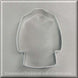 4 inch Lab Coat Metal Cookie Cutter