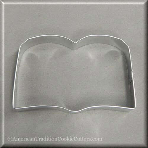 4.25 inch Open Book Metal Cookie Cutter