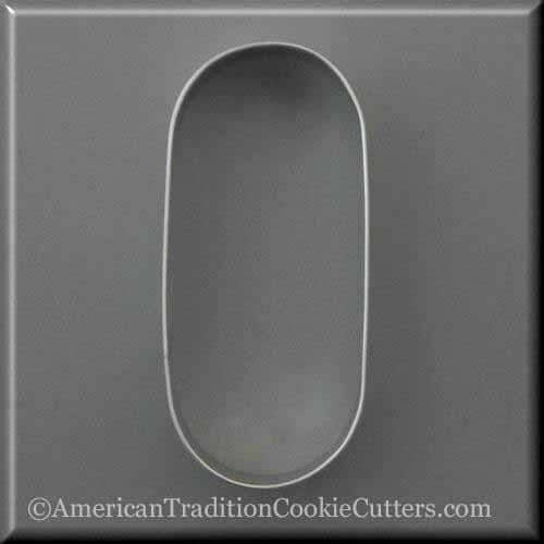 5" Oval Metal Cookie Cutter American Tradition Cookie Cutters
