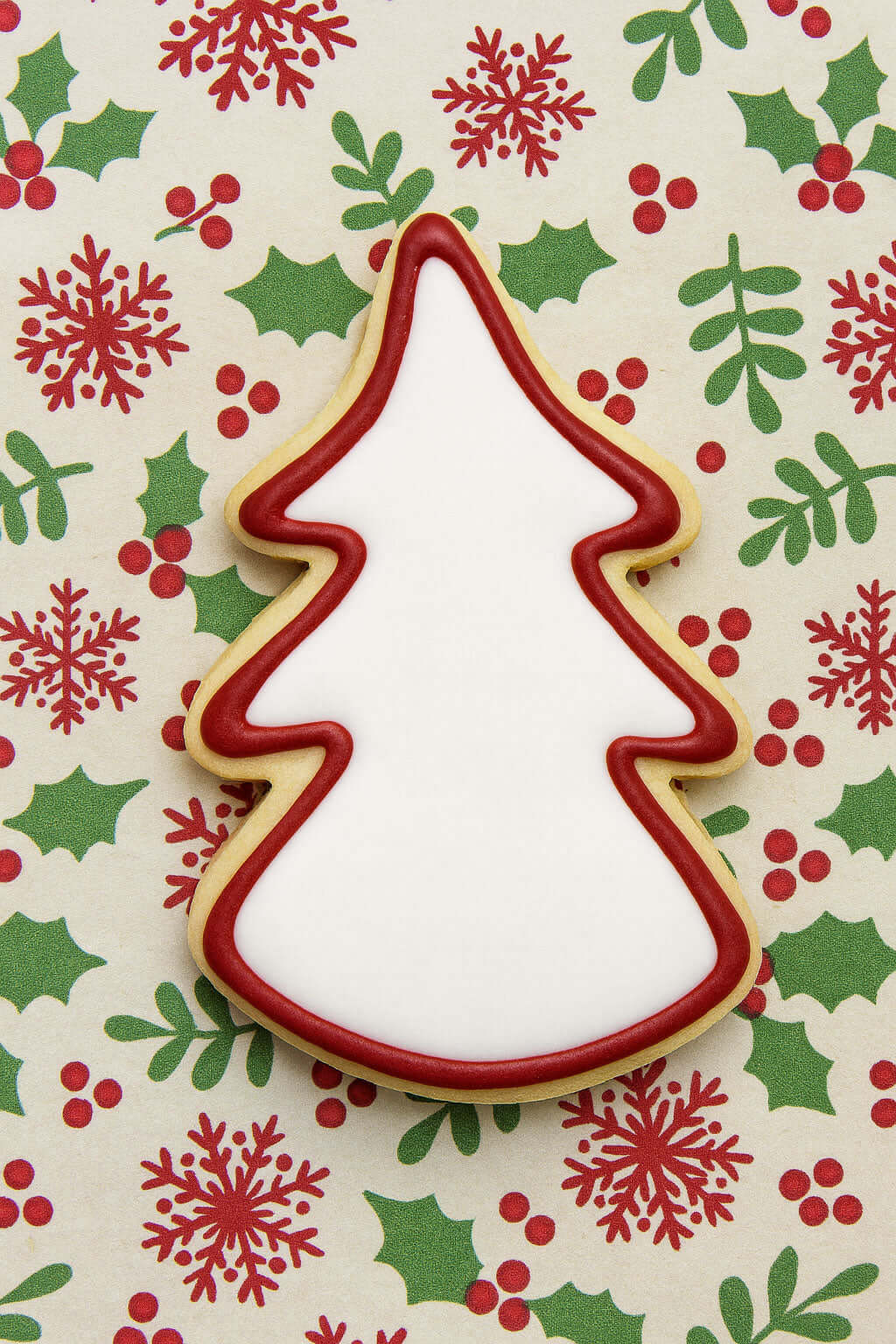 Cookie from a 3.25 inch Christmas Tree Metal Cookie Cutter