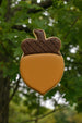 Acorn cookie made from 3.5 inch Acorn Metal Cookie Cutter