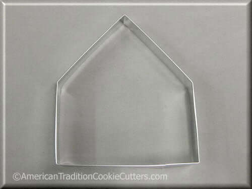 5.5 inch Gingerbread House Gable End Metal Cookie Cutter