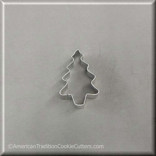 2 inch Mini Tree with Star Metal Cookie Cutter