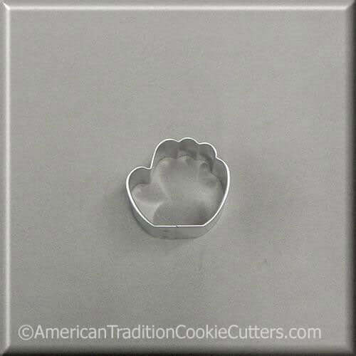 1.75 inch Mini Baseball Glove Metal Cookie Cutter