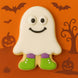 cookie from a 2 inch Mini Halloween Ghost Costume Metal Cookie Cutter