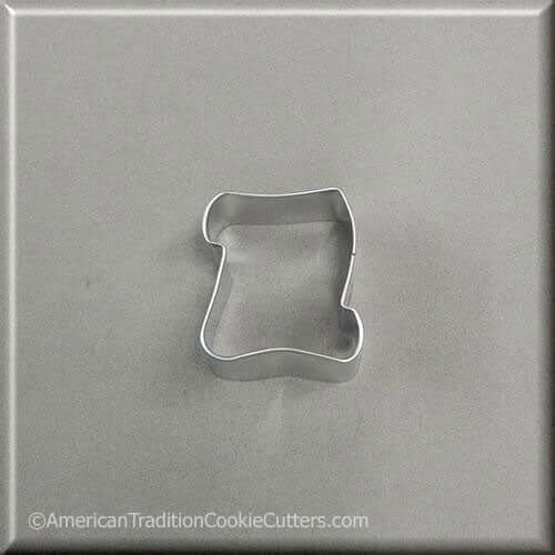 2 inch Mini Naughty Nice Scroll Diploma Metal Cookie Cutter