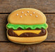 Cookie from a 1.5 inch Mini Hamburger Metal Cookie Cutter