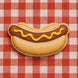 cookie from a 2 inch Mini Hot Dog Metal Cookie Cutter