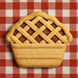Cookie from a 2 inch Mini Whole Pie Metal Cookie Cutter