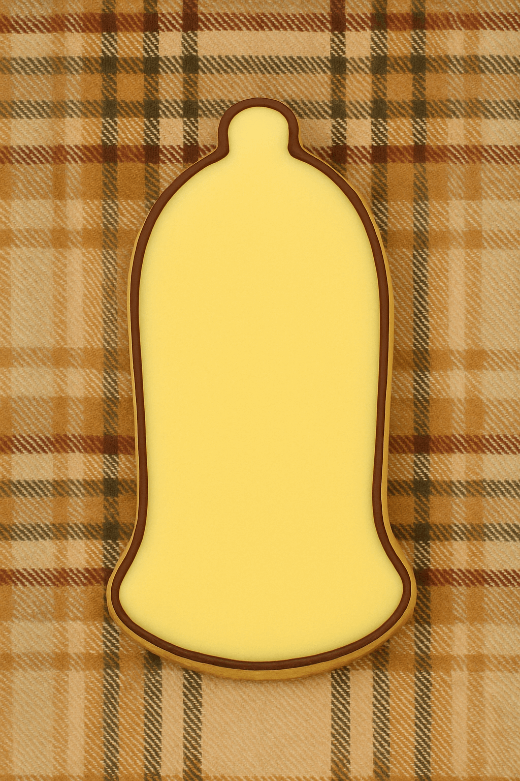 cookie from a 2 inch Mini Condom Metal Cookie Cutter