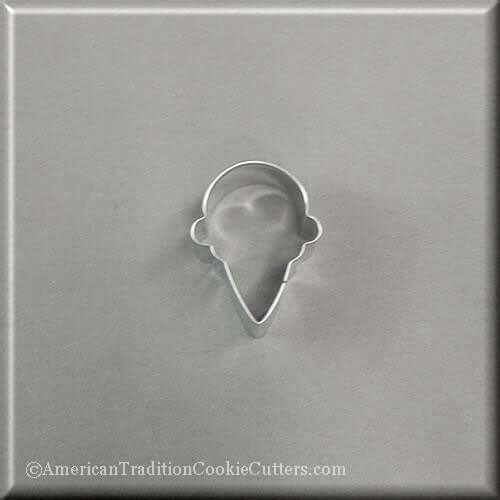 2 inch Mini Ice Cream Cone Metal Cookie Cutter