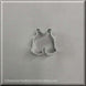2 inch Mini Baby Overalls Metal Cookie Cutter