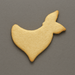 Plain bandana cookie on a gray background from a 4 inch Bandana Metal Cookie Cutter