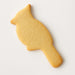 Bird-shaped cookie on a white background from a 4.5 inch Cardinal Metal Cookie Cutter