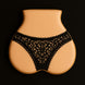 Black lace thong on a beige mannequin against a black background for 3.5 inch Ladies' Buttocks Butt Metal Cookie Cutter