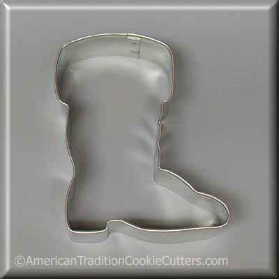 4 inch Santa Boot Metal Cookie Cutter