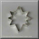 3.5 inch Star of Bethlehem Moravian Star Metal Cookie Cutter