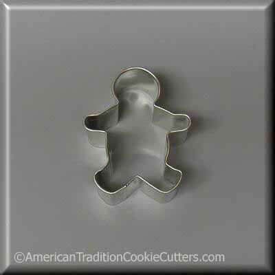 2.25 inch Mini Gingerbread Boy Metal Cookie Cutter