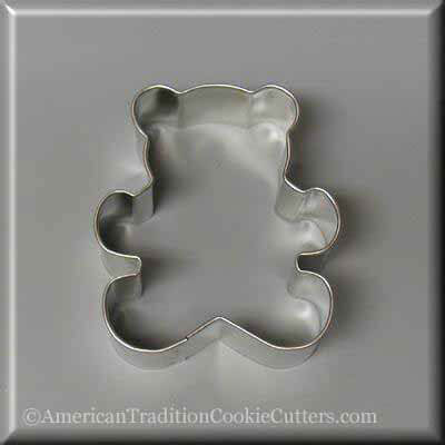 3 inch Teddy Bear Metal Cookie Cutter