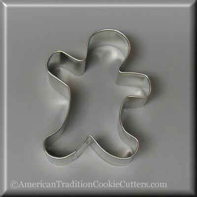 3.5 inch Folk Gingerbread Boy Metal Cookie Cutter