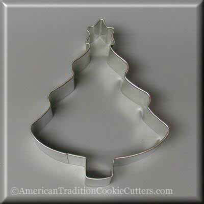 4 inch Tree with Star Metal Cookie Cutter
