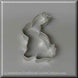 3.25 inch Chocolate Easter Bunny Rabbit Metal Cookie Cutter