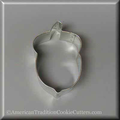 3 inch Acorn Metal Cookie Cutter