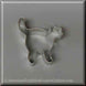 3 inch Witch's Cat Metal Cookie Cutter