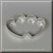 3.5 inch Double Heart Metal Cookie Cutter