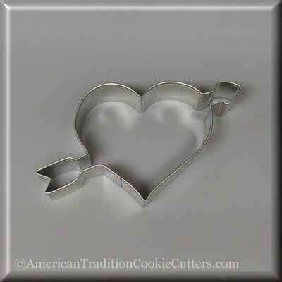 4.75 inch Heart with Arrow Metal Cookie Cutter