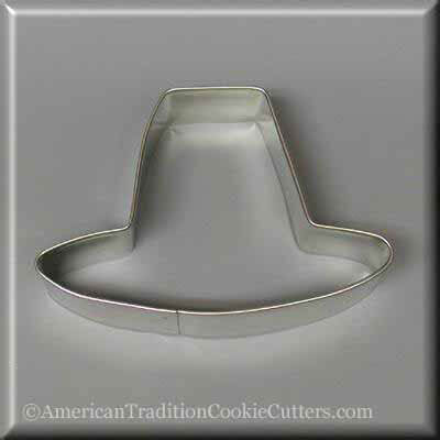 4 inch Pilgrim's Hat Metal Cookie Cutter