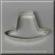 4 inch Pilgrim's Hat Metal Cookie Cutter