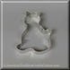 3 inch Kitten Metal Cookie Cutter