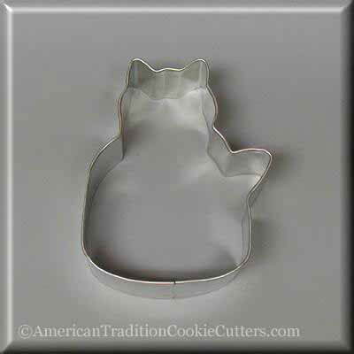 3 inch Quilting Cat Metal Cookie Cutter