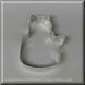 3 inch Quilting Cat Metal Cookie Cutter