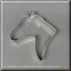 4.5 inch Horse Head Metal Cookie Cutter