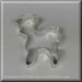 3.25 inch Standing Lamb Metal Cookie Cutter