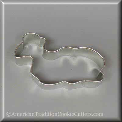 3.25 inch Laying Down Lamb Metal Cookie Cutter