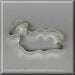 3.25 inch Laying Down Lamb Metal Cookie Cutter