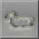 3.25 inch Laying Down Lamb Metal Cookie Cutter