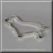 5 inch Primitive Dachshund Metal Cookie Cutter