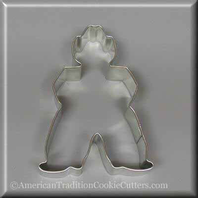 4.25 inch Cowboy Metal Cookie Cutter