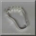 3.5 inch Right Foot Metal Cookie Cutter
